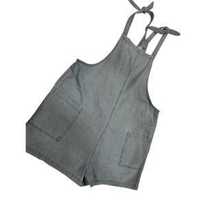 Celebrity‎ Pink XL Denim Women's Blue Sleeveless Tie Strap Jumpsuit Romper